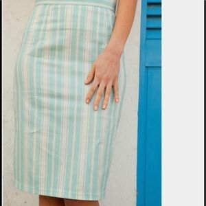 Closet Closing 🚧 SHABBY APPLE French Ticking Stripe Pencil Skirt M